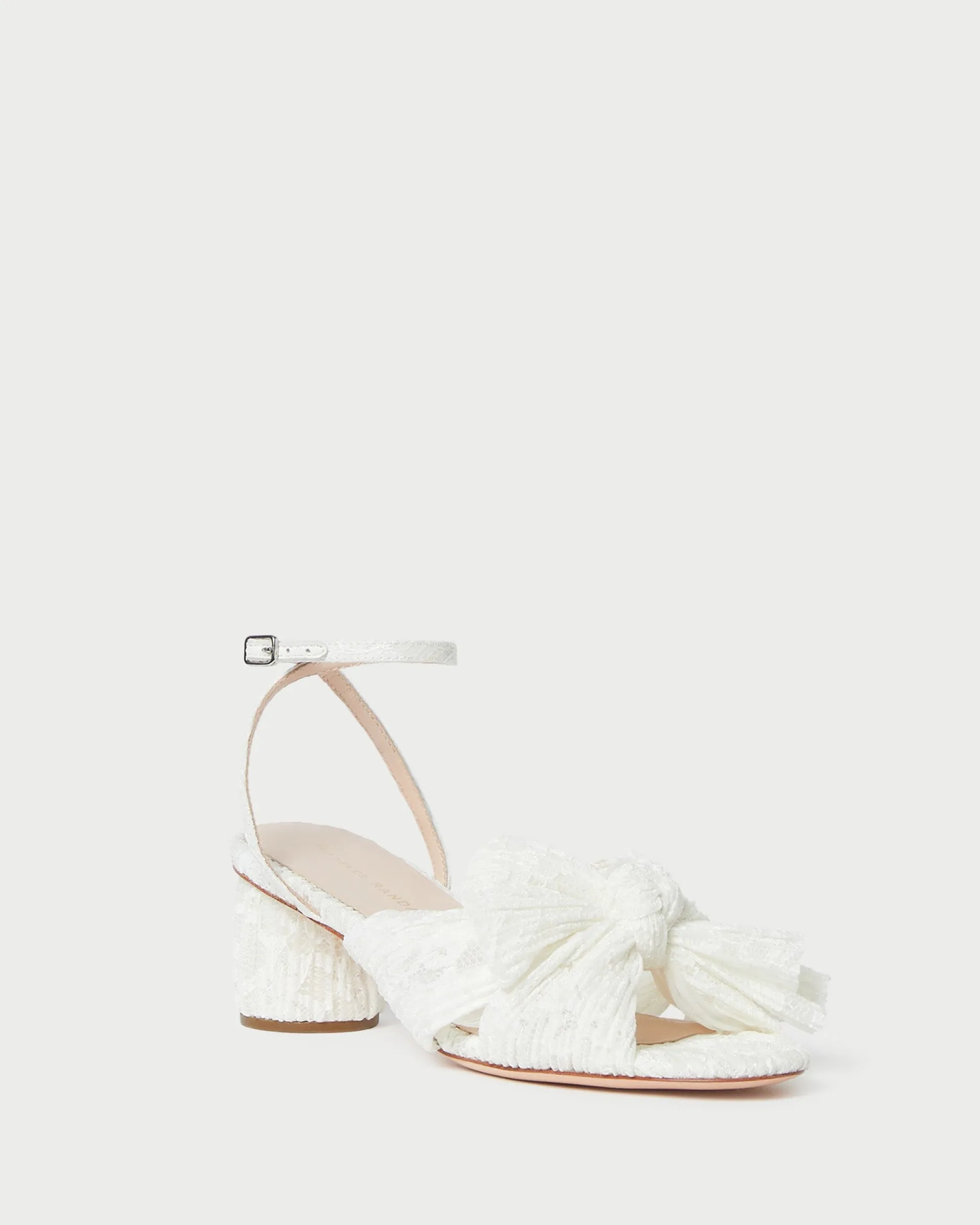 Loeffler Randall Dahlia Blue Floral Bow Heel