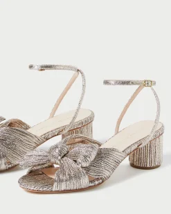 Loeffler Randall Dahlia Pearl Pleated Bow Heel