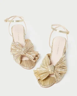 Loeffler Randall Dahlia Pearl Pleated Bow Heel