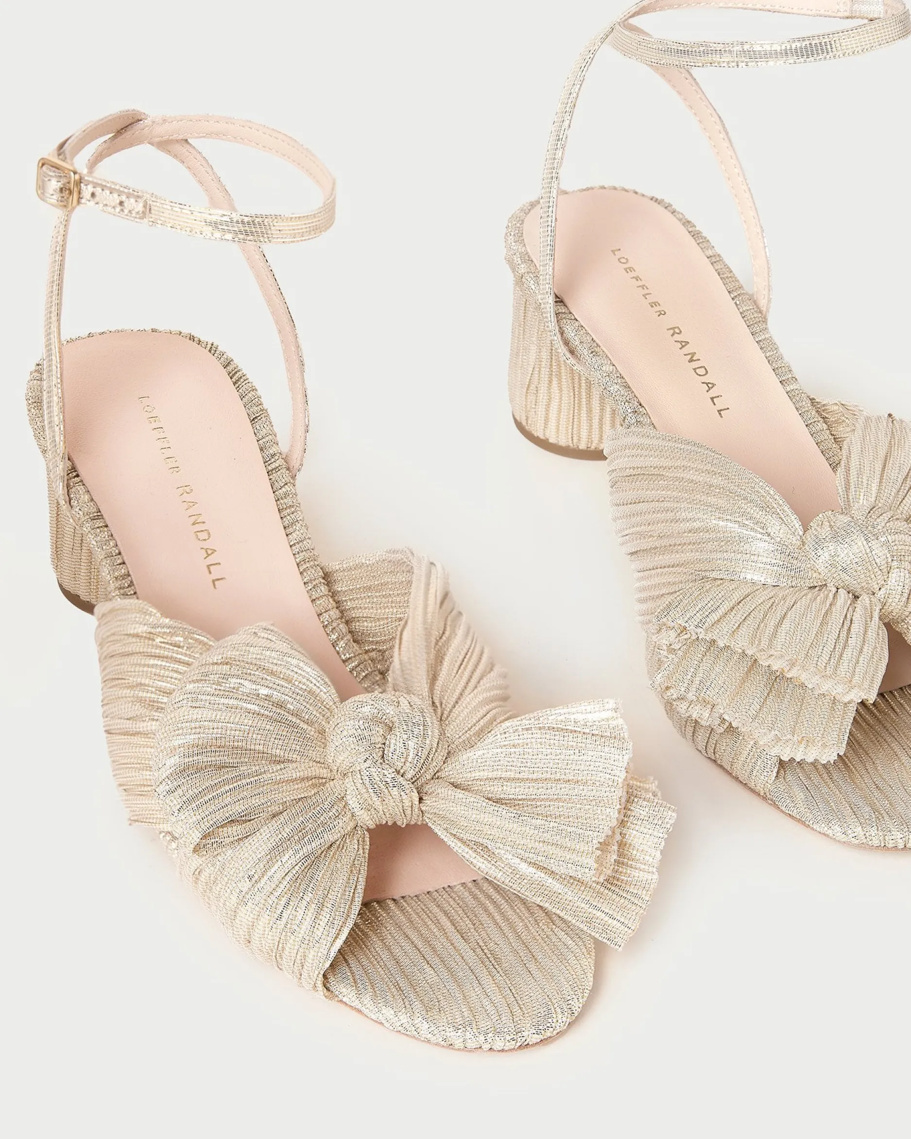 Loeffler Randall Dahlia Pearl Pleated Bow Heel