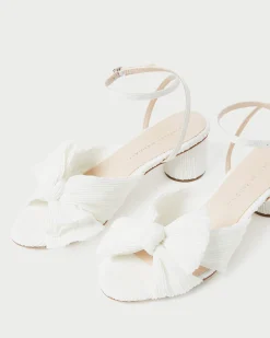 Loeffler Randall Dahlia Pearl Pleated Bow Heel