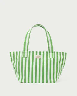 Loeffler Randall Ellis Green Stripe Packable Tote