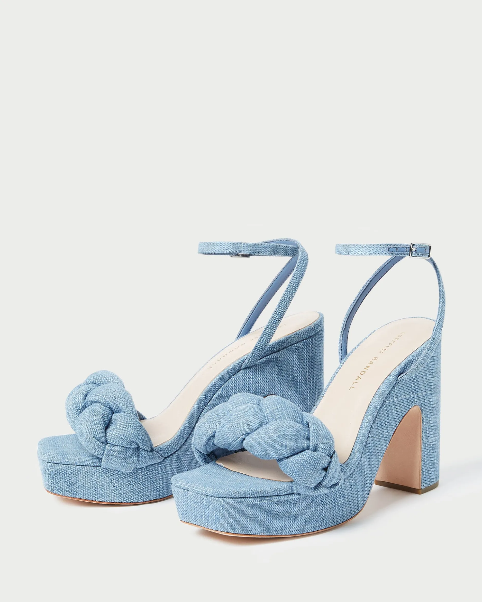 Loeffler Randall Fae Denim Platform Heel