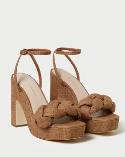Loeffler Randall Fae Denim Platform Heel