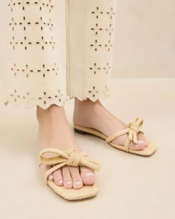Loeffler Randall Hadley Leather Bow Sandal