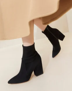 Loeffler Randall Isla Suede Slim Ankle Bootie