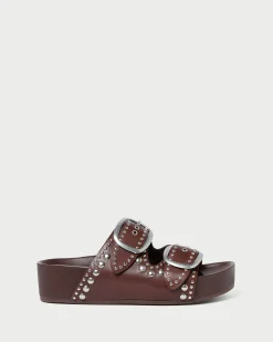Loeffler Randall Jack Saffron Suede Studded Sandal