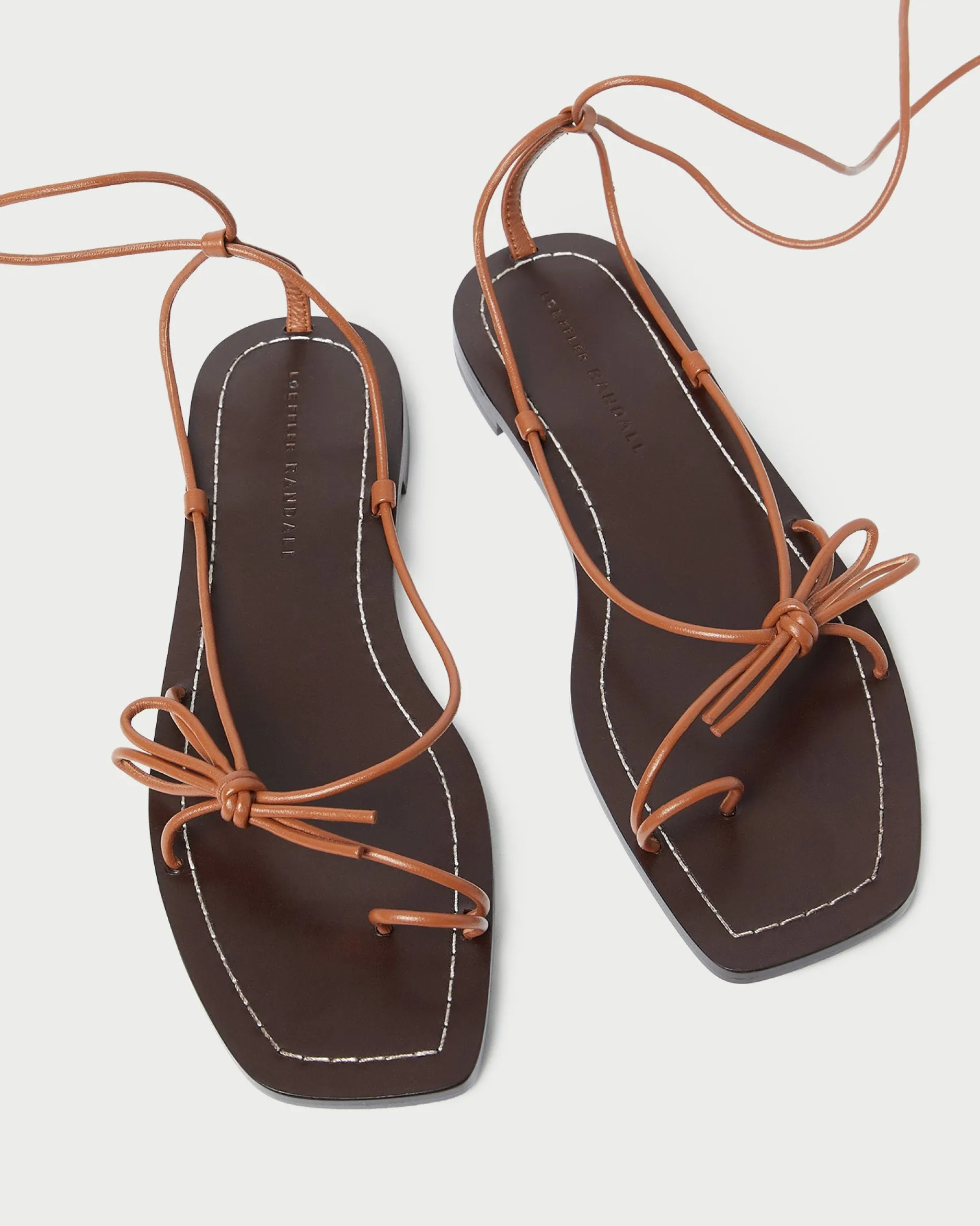 Loeffler Randall Jude Leather Flat Sandal