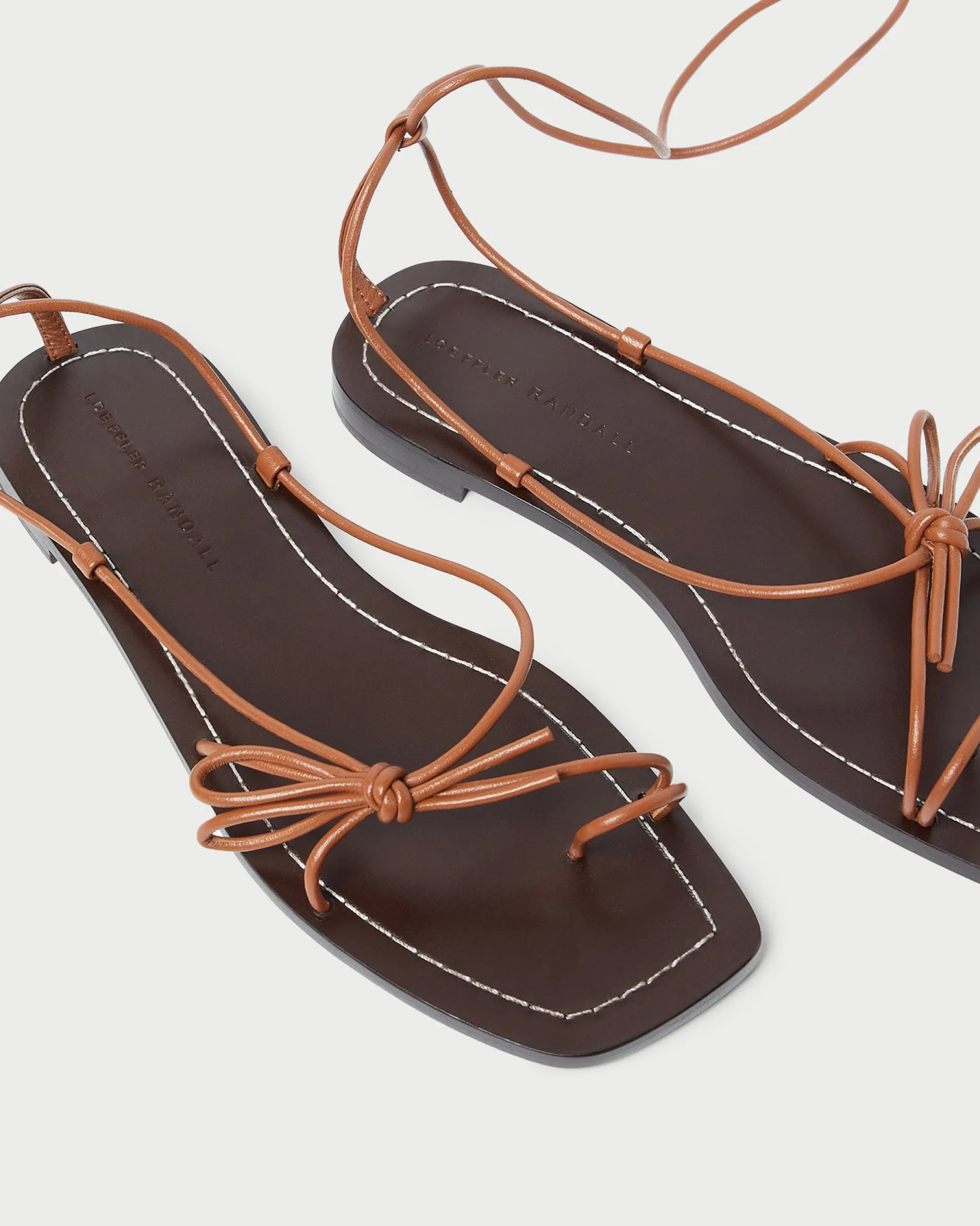 Loeffler Randall Jude Leather Flat Sandal