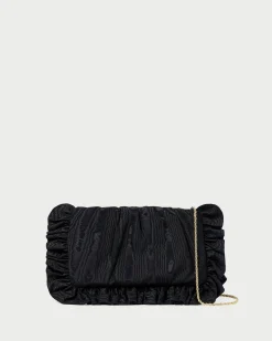 Loeffler Randall Mavis Raffia Ruffle Clutch