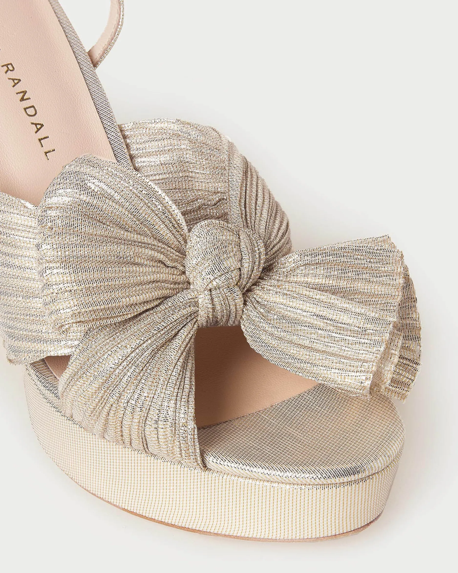 Loeffler Randall Natalia Blue Floral Bow Heel