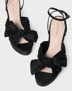 Loeffler Randall Natalia Blue Floral Bow Heel