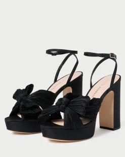 Loeffler Randall Natalia Blue Floral Bow Heel