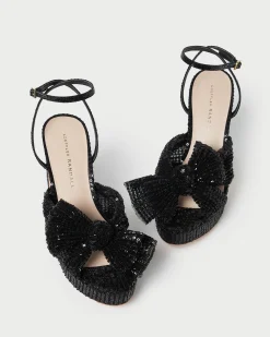 Loeffler Randall Natalia White Lace Bow Heel