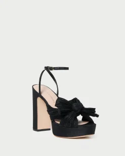 Loeffler Randall Natalia White Lace Bow Heel
