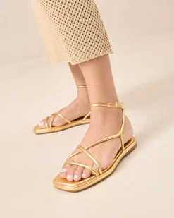 Loeffler Randall Noor Leather Flat Sandal