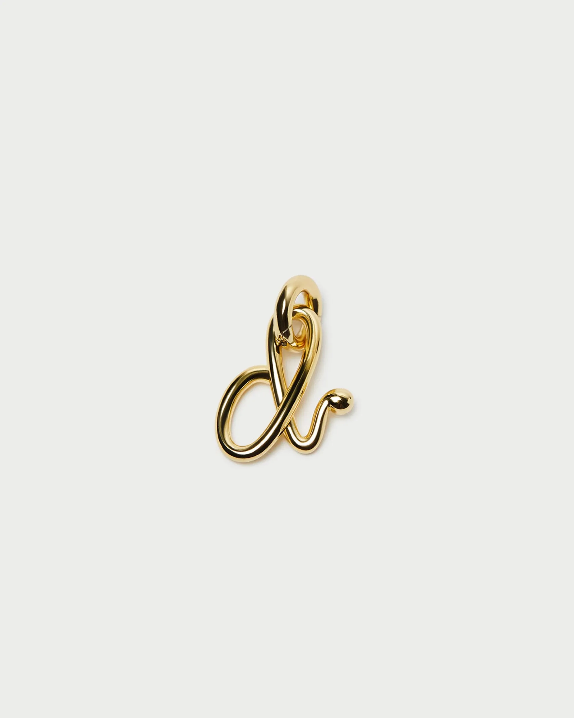 Loeffler Randall Small Gold Letter "H" Charm