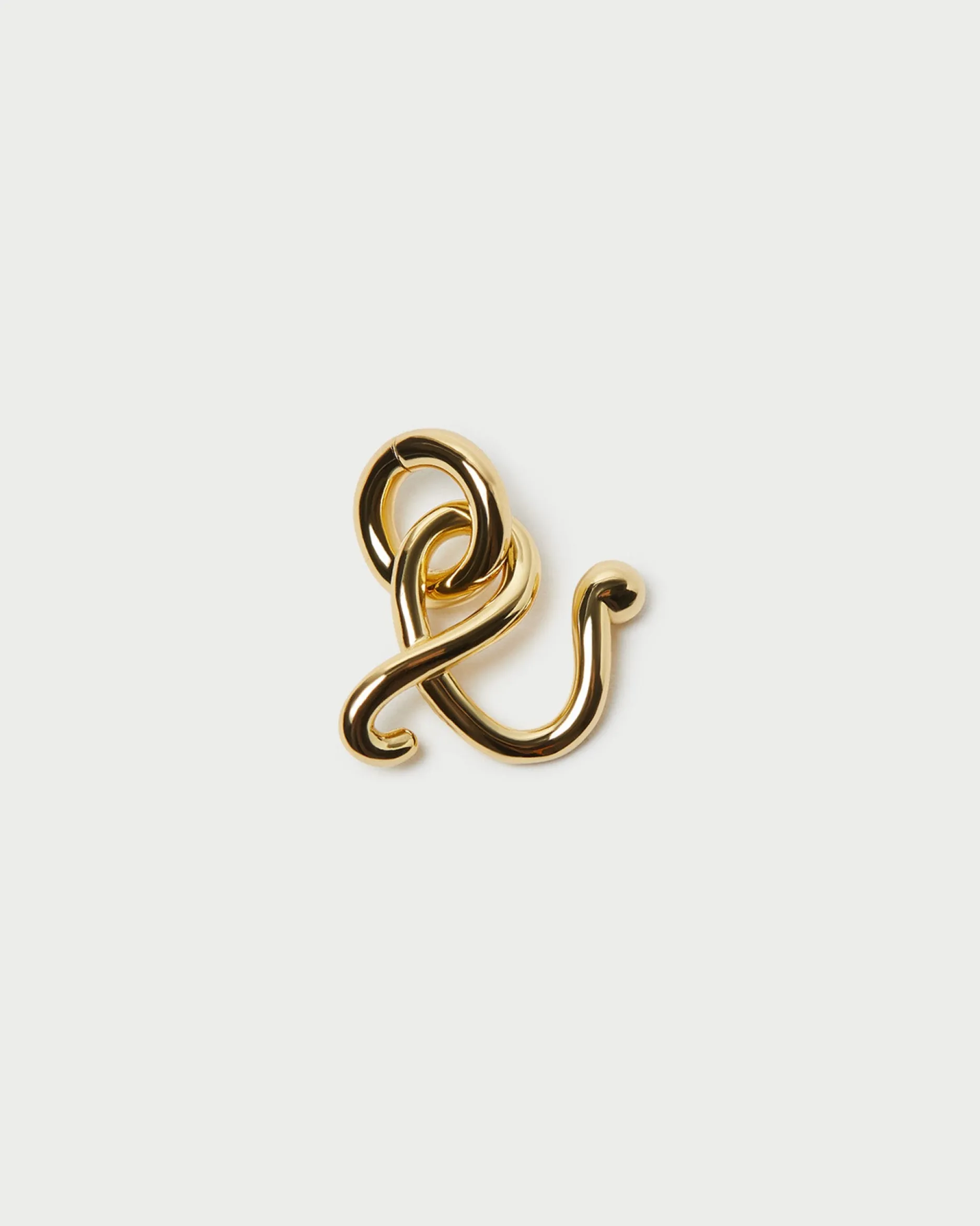 Loeffler Randall Small Gold Letter "N" Charm