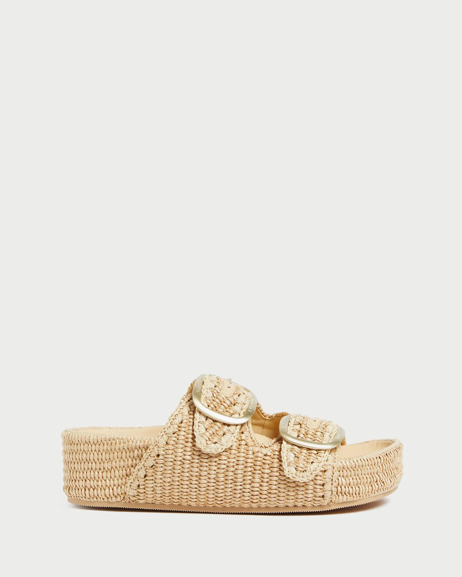 Loeffler Randall Theo Cream Raffia Footbed Sandal