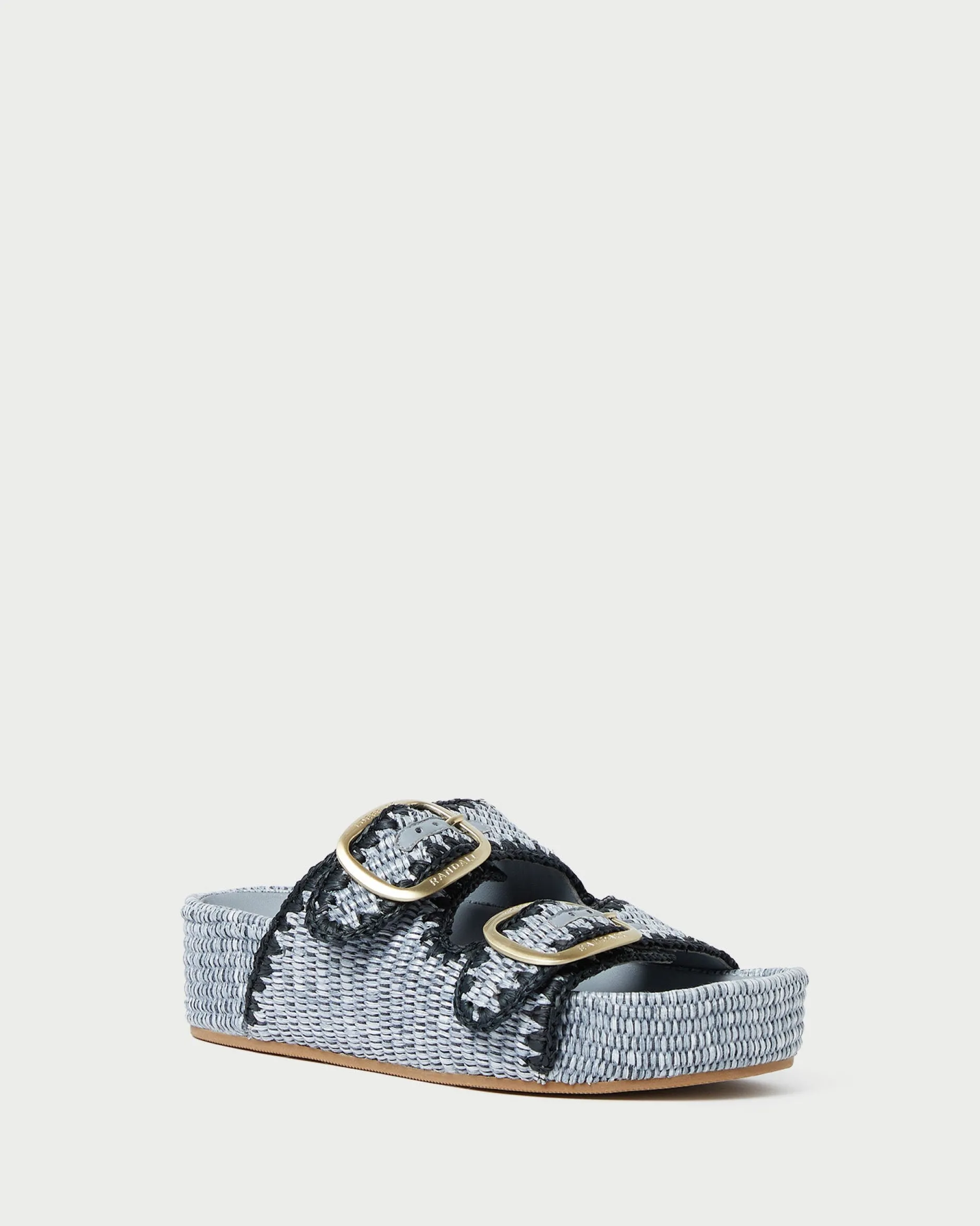 Loeffler Randall Theo Cream Raffia Footbed Sandal