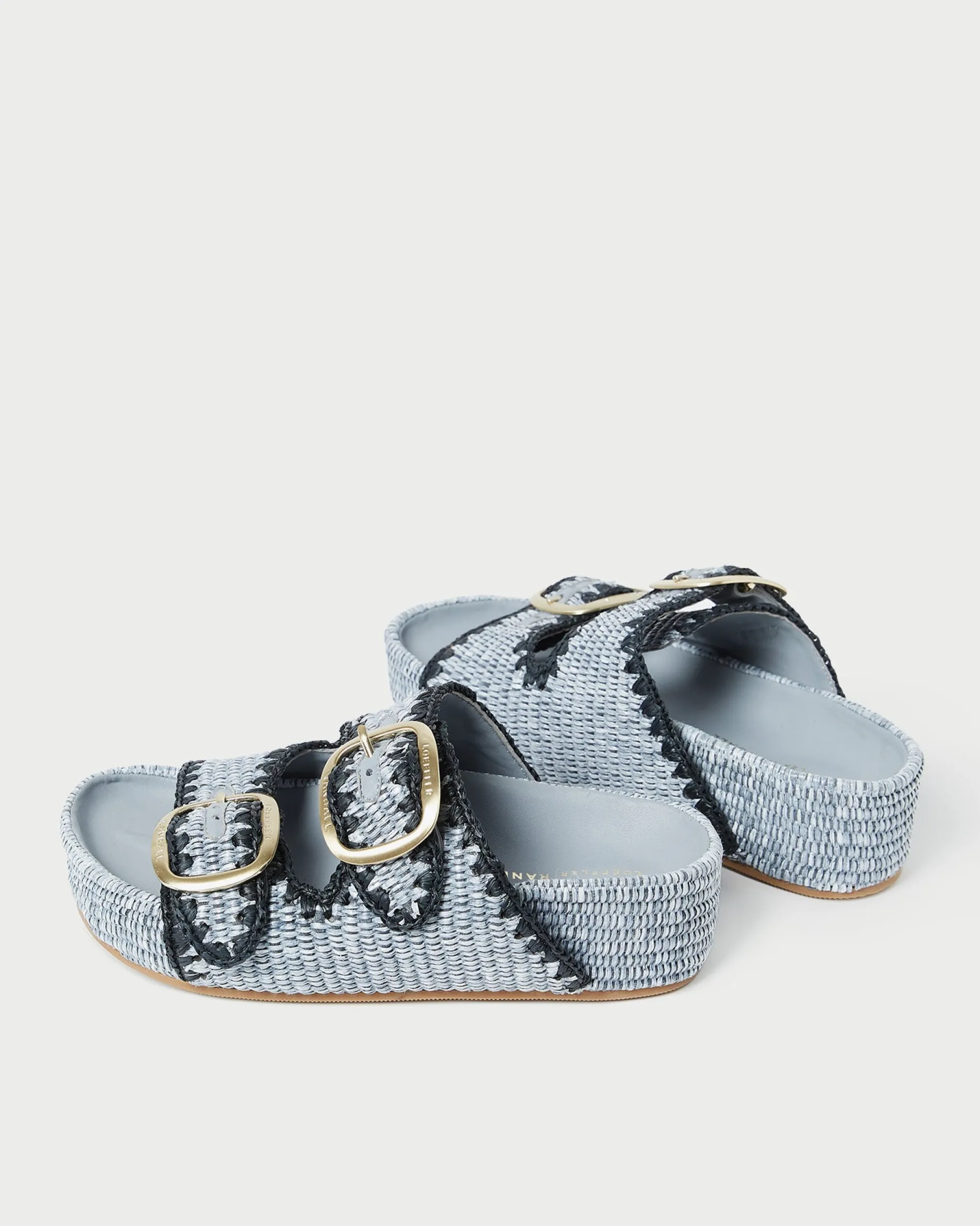 Loeffler Randall Theo Cream Raffia Footbed Sandal